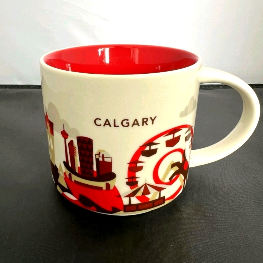 Starbucks Canada Calgary You are Here Coffee Global City Mug 14Oz Cup Travel